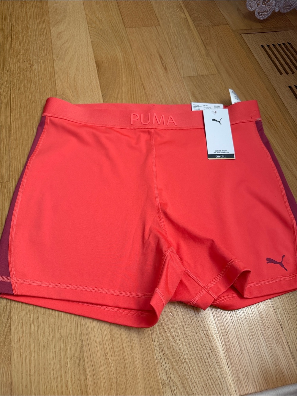 Puma Coral Pink Performance Bike Shorts